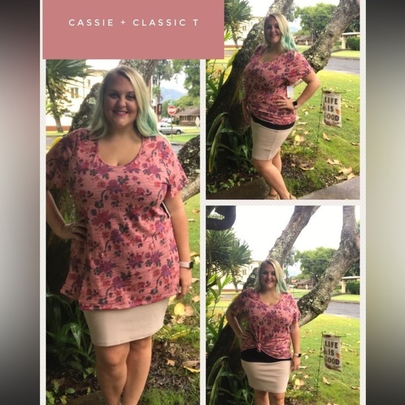 LulaRoe Cassie Pencil Skirt Stretchy High Wide Waist Band Large 14-16 - Picture 11 of 12